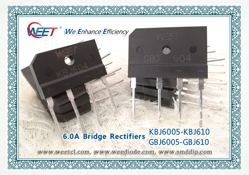 WEET-6A-Bridge-Rectifiers-GBJ604-KBJ604-KBJ406-KBJ1010-GBJ810-GBJ1504-GBJ2008-WEE-Technology