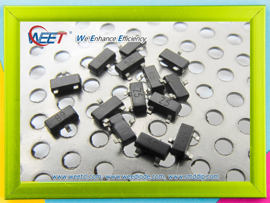 WEET NPN Silicon Epitaxial Planar Transistors SOT-23 BC848A BC848B BC848C BC849A BC849B BC849C