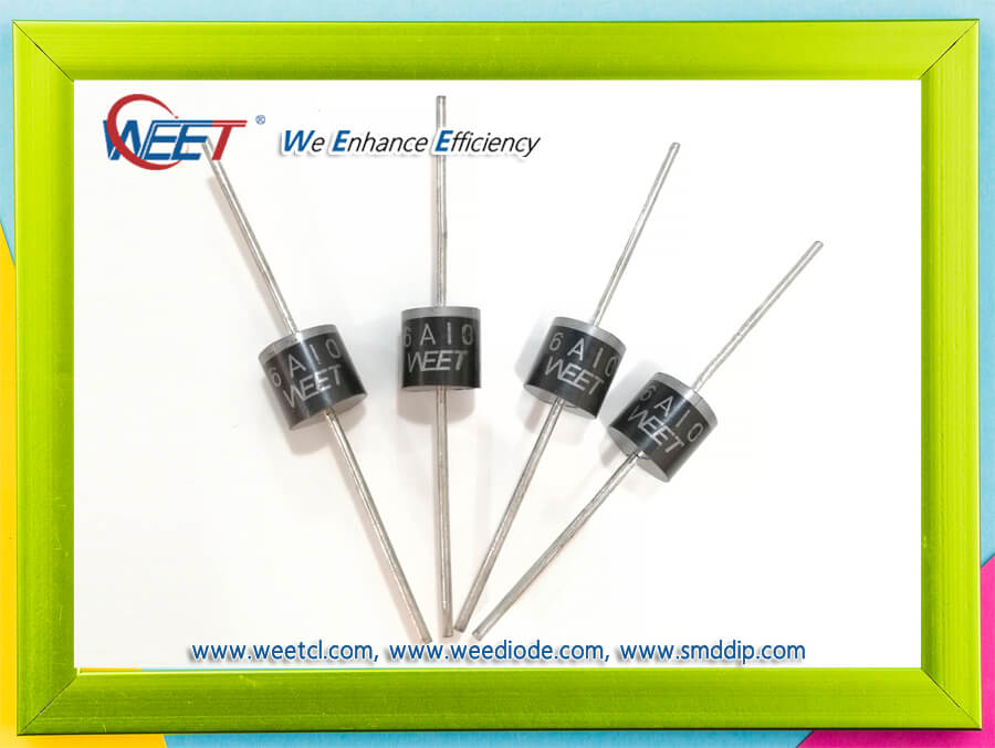 WEET R-6 6A05 THRU 6A10 General Purpose Plastic Rectifiers