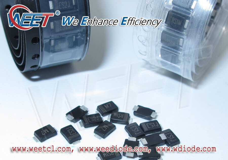 WEET Good Support in SMAF Package of Diodes and Rectifiers 10K Per Tape M7 S1M SS510F S2M