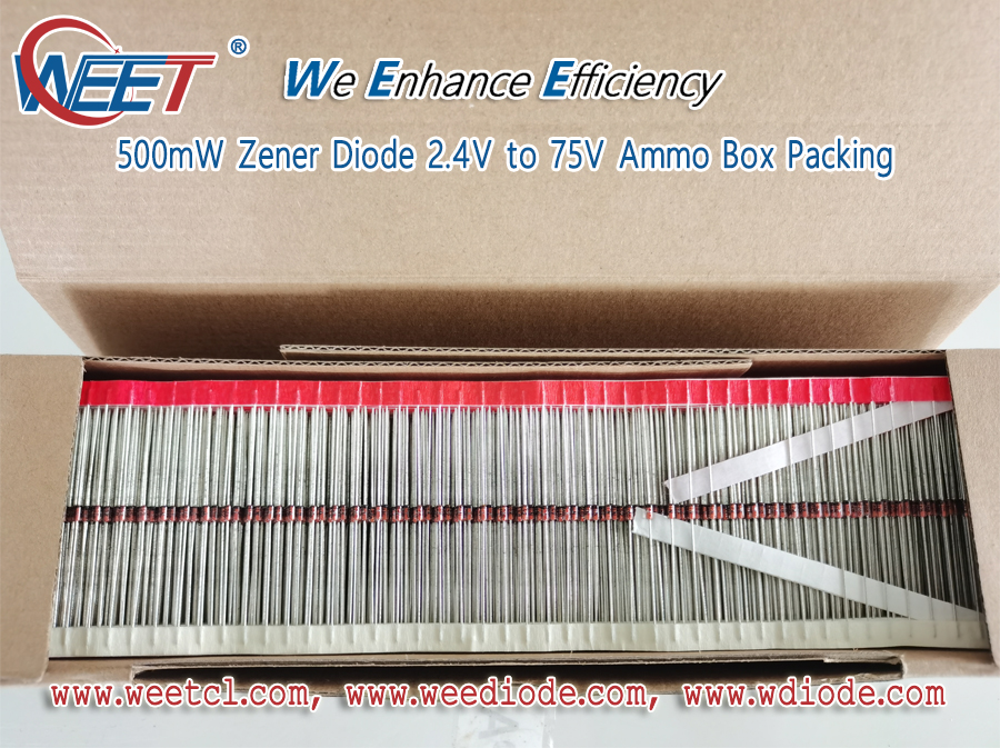 WEET One of Top Zener Diode Factory in China Foucs on 500mW Zener Diode 2.4V to 75V